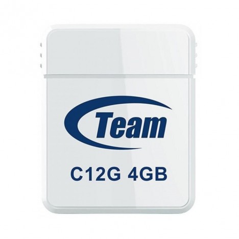 Nano Clé USB TeamGroup C12G 4 Go - Blanc (TC12G4GW01)