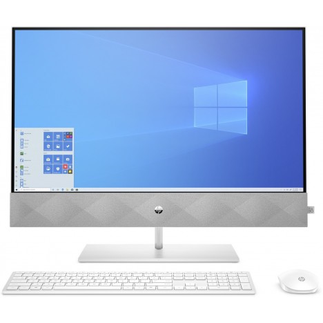 Pc de Bureau HP Pavilion Tout-en-un 27-d0000nk Tactile - i7 10è Gén - 8 Go - Blanc (1H5U4EA)