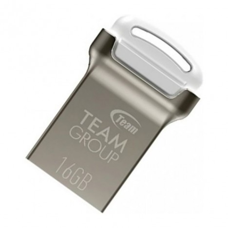 Clé USB 2.0 TeamGroup C161 - 16 Go - Silver/Blanc (TC16116GW01)