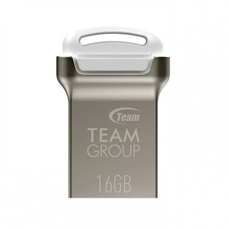 Clé USB 2.0 TeamGroup C161 - 16 Go - Silver/Blanc (TC16116GW01)