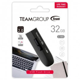 Clé USB 2.0 TeamGroup C185 - 32 Go - Noir (TC18532GB01) Clé USB 2.0 TeamGroup C185 - 32 Go - Noir (TC18532GB01)