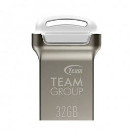 Clé USB 2.0 TeamGroup C161 - 32 Go - Silver/Blanc (TC16132GW01) Clé USB 2.0 TeamGroup C161 - 32 Go - Silver/Blanc (TC16132GW01)