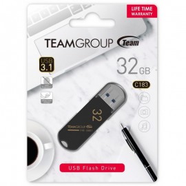 Clé USB TeamGroup C183 - 32 Go - USB 3.1 (TC183332GB01) Clé USB TeamGroup C183 - 32 Go - USB 3.1 (TC183332GB01)
