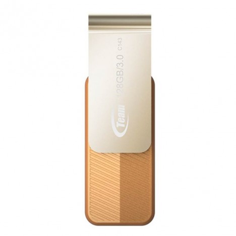 Clé USB TeamGroup C143 128 Go - USB 3.0 - Orange (TC1433128GN01)