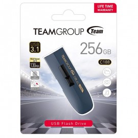 Clé USB TeamGroup C188 - USB 3.1 - 256 Go (TC1883256GL01)