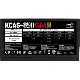 Alimentation Modulaire pour PC Rgb KCAS 850G - 230V (ACPG-K)