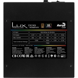 Alimentation Modulaire AEROCOOL Lux RGB M 750W - RGB, 80+ Bronze 230V (f090422) Alimentation Modulaire AEROCOOL Lux RGB M 750W - RGB, 80+ Bronze 230V (f090422)