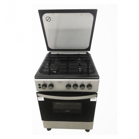 Cuisinière à Gaz SEG 4 Feux 60cm - Silver (FG6402MXZI)