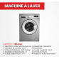 Machine à Laver Automatique SEG 8Kg - 1200Tr/min - Silver (MAL1254S2) Machine à Laver Automatique SEG 8Kg - 1200Tr/min - Silver (MAL1254S2)
