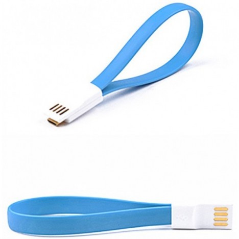 Câble USB Vers Micro USB Aiment Bleu