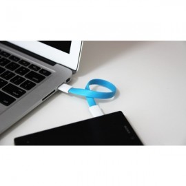Câble USB Vers Micro USB Aiment Bleu