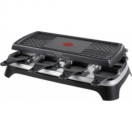 Appareil à Raclette Grill Plancha TEFAL 8 Personnes - 1350W - Noir/Inox (RE459801) 2