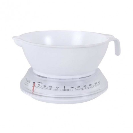 Balance de Cuisine Mécanique T206 2 kg - Bol 1 L - TERRAILLON - Blanc (14225)