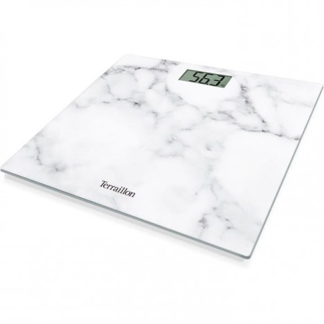 Pèse Personne électronique Pocket Marble 150 kg - Terraillon - Plateau verre (14499)