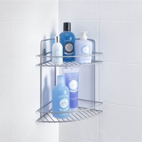 Etagère d'angle 2 niveaux METALTEX...