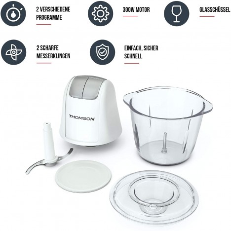 Mini Hachoir 260 W - Thomson - Blanc (THMG21260)