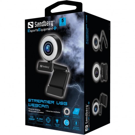 Webcam SANDBERG Streamer USB (134-21) Webcam SANDBERG Streamer USB (134-21)
