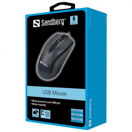 Souris USB SANDBERG - Noir (631-01) 2
