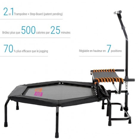 Trampoline Hexagonal avec step PRO HAMMER (66430)