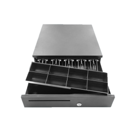 Tiroir Caisse Électronique en Métal - Noir (ECD-410G) Tiroir Caisse Électronique en Métal - Noir (ECD-410G)