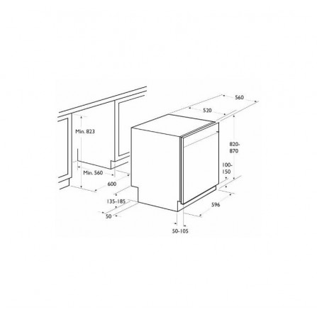 Lave Vaisselle Focus 12 Couverts Noir (F.502B) 2