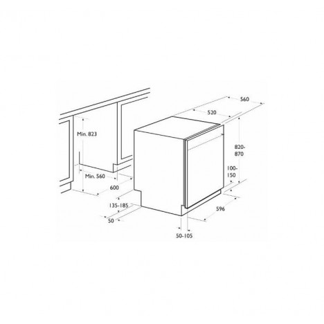 Lave-Vaisselle FOCUS 12 Couverts - Noir (F.502B)