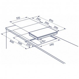Plaque de Cuisson Electrolux Domino Vitro 1 Brûleur 30 cm - Noir (EGC3313NVK) Plaque de Cuisson Electrolux Domino Vitro 1 Brûleur 30 cm - Noir (EGC3313NVK)