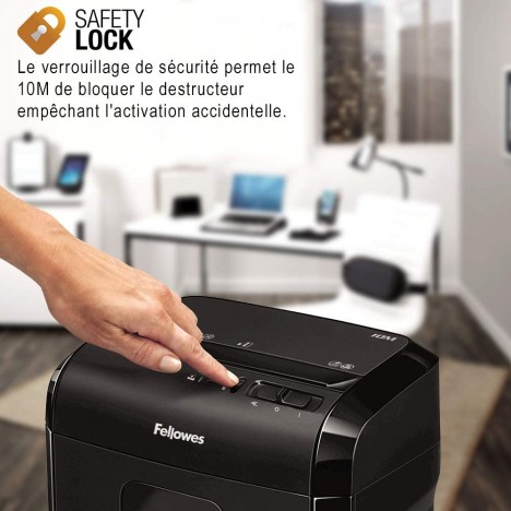 Destructeur de Documents FELLOWES Powershred 10M - Noir (FEL-DEST33) Destructeur de Documents FELLOWES Powershred 10M - Noir (FEL-DEST33)