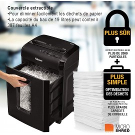Destructeur de Documents FELLOWES Powershred 10M - Noir (FEL-DEST33) Destructeur de Documents FELLOWES Powershred 10M - Noir (FEL-DEST33)