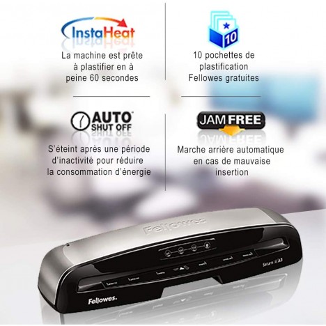 Plastifieuse FELLOWES Laminator Saturn-3 - A3 (FEL-PLAS17)