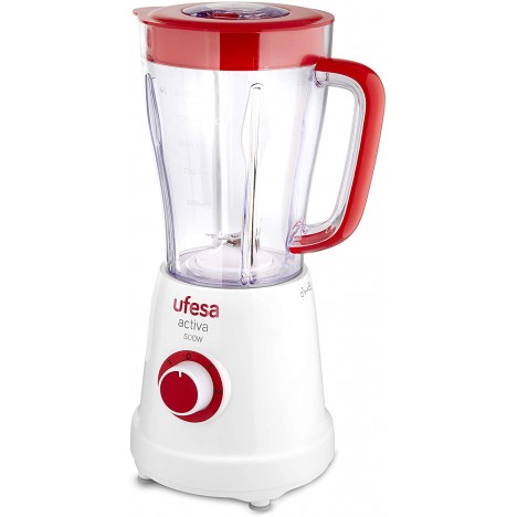 Blender Activa UFESA 1,5L - 500 W - Rouge/Blanc (BS4707 Activa) Blender Activa UFESA 1,5L - 500 W - Rouge/Blanc (BS4707 Activa)