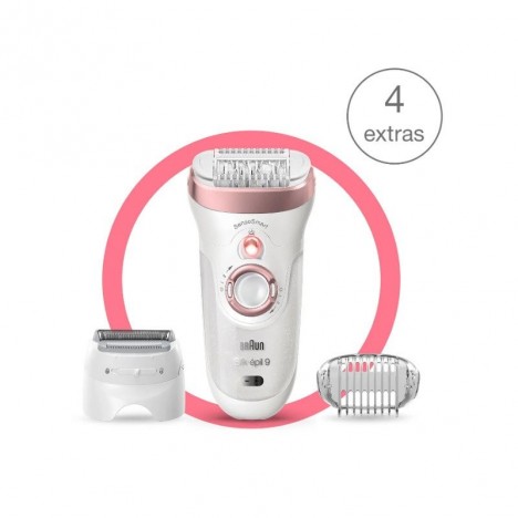 Épilateur Électrique BRAUN Série 9 WET & DRY - Blanc (SES9-720)