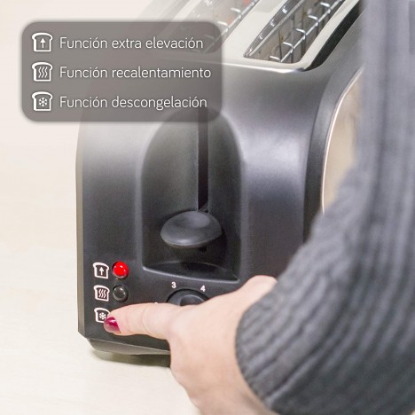 Grille-Pain UFESA - 800 Watts - Argent (TT7985 Optima) Grille-Pain UFESA - 800 Watts - Argent (TT7985 Optima)