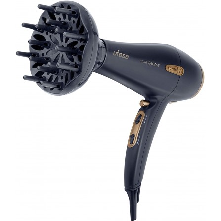 Sèche-Cheveux Ionique Professionnel UFESA - AC 2400 W - Noir (SC8460 style) 2