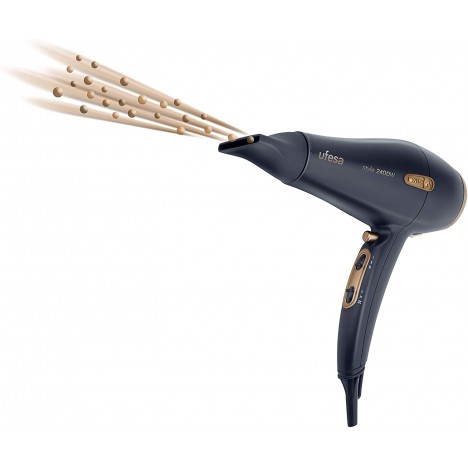 Sèche-Cheveux Ionique Professionnel UFESA - AC 2400 W - Noir (SC8460 style) Sèche-Cheveux Ionique Professionnel UFESA - AC 2400 W - Noir (SC8460 style)