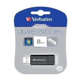 Clé USB Verbatim PinStripe 8 Go Clé USB Verbatim PinStripe 8 Go