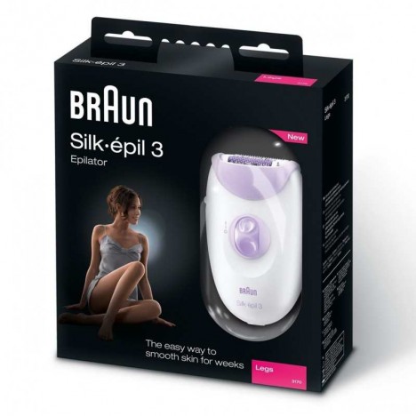 Épilateur BRAUN Silk-épil 3 - Jambes - Blanc (SE3170) Épilateur BRAUN Silk-épil 3 - Jambes - Blanc (SE3170)