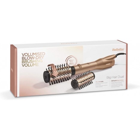 Brosse Soufflante Rotative BaByliss Big Hair Dual - Gold (AS952E) Brosse Soufflante Rotative BaByliss Big Hair Dual - Gold (AS952E)
