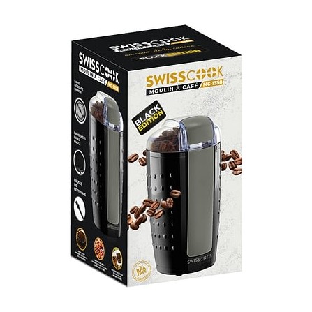 Moulin à Café SWISSCOOK - 150 Watt - Noir (MC-1358) 2