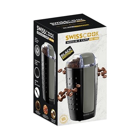 Moulin à Café SWISSCOOK - 150 Watt - Noir (MC-1358)
