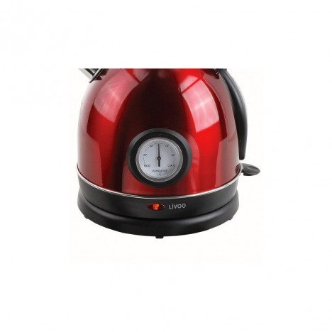 Bouilloire Rétro LIVOO Sans Fil - Rouge (DOD157) Bouilloire Rétro LIVOO Sans Fil - Rouge (DOD157)