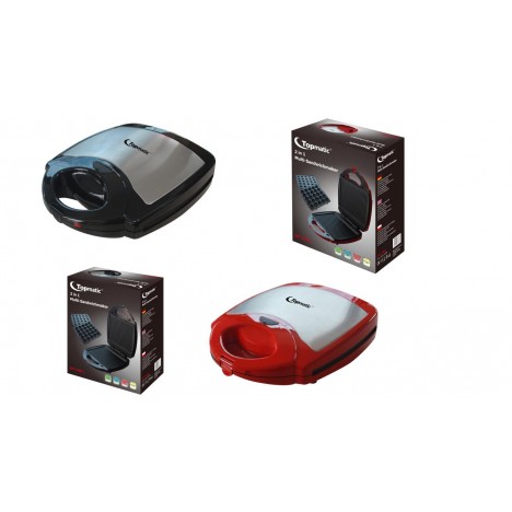 Appareil Zouza & Panini TOPMATIC - Multi 2En1 - 1400W - Rouge (EST-1400.1) Appareil Zouza & Panini TOPMATIC - Multi 2En1 - 1400W - Rouge (EST-1400.1)