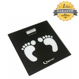 Pèse Personne Numérique - TOPMATIC - 180 KG - Noir (PS-400)