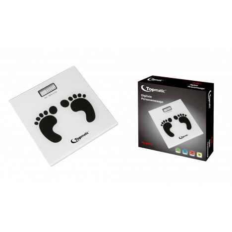 Pèse Personne Numérique - TOPMATIC - 180 KG - Blanc (PS-400) Pèse Personne Numérique - TOPMATIC - 180 KG - Blanc (PS-400)
