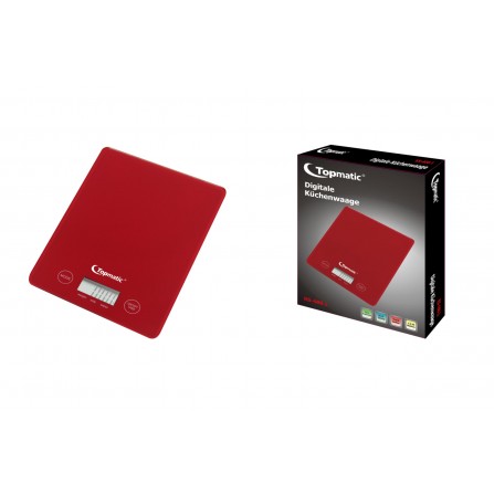 Balance de Cuisine TOPMATIC - Rouge (KS-400) 2
