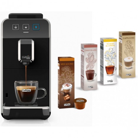 Machine à Café CAFFITALY Luna S32 + 20 Capsules Gratuit - Noir (Luna-S32-Noir) Machine à Café CAFFITALY Luna S32 + 20 Capsules Gratuit - Noir (Luna-S32-Noir)