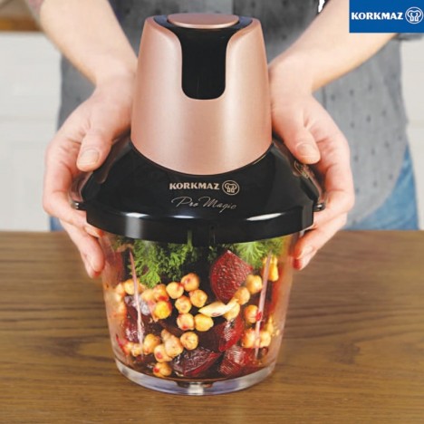 Mini Hachoir KORKMAZ - 1,25 L Bol en Verre - Gold prix Tunisie Mini Hachoir KORKMAZ - 1,25 L Bol en Verre - Gold prix Tunisie