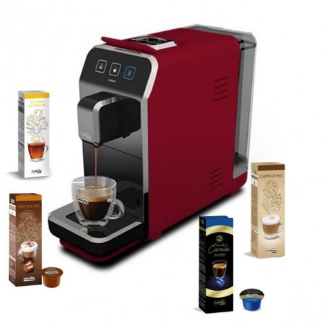 Machine à Café CAFFITALY Luna S32 + 40 Capsules Gratuit - Rouge (Luna-S32-Rouge) Machine à Café CAFFITALY Luna S32 + 40 Capsules Gratuit - Rouge (Luna-S32-Rouge)