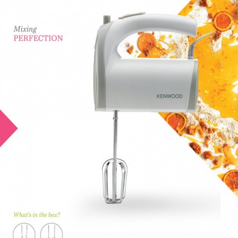 Batteur à Main KENWOOD - 300W - Blanc (HMP20) Batteur à Main KENWOOD - 300W - Blanc (HMP20)
