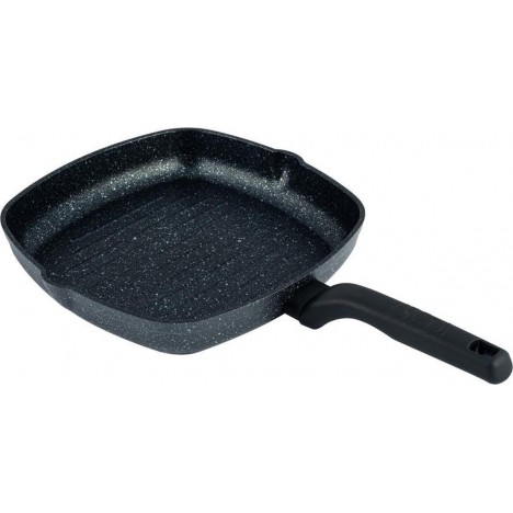 Poêle Grill Ornella KORKMAZ - 28 cm Carrée - Noir (A1120)